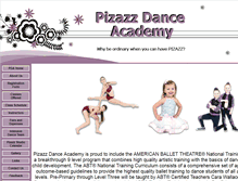 Tablet Screenshot of pizazzdanceacademy.net